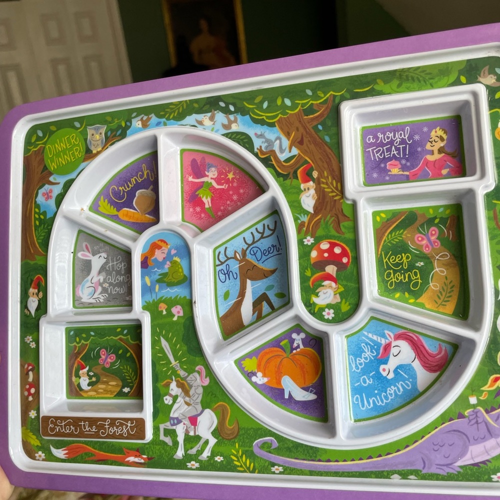 DINNER Enchanted Forest KID'S DINNER TRAY Unicorns, foxes, castle TA-IT0060